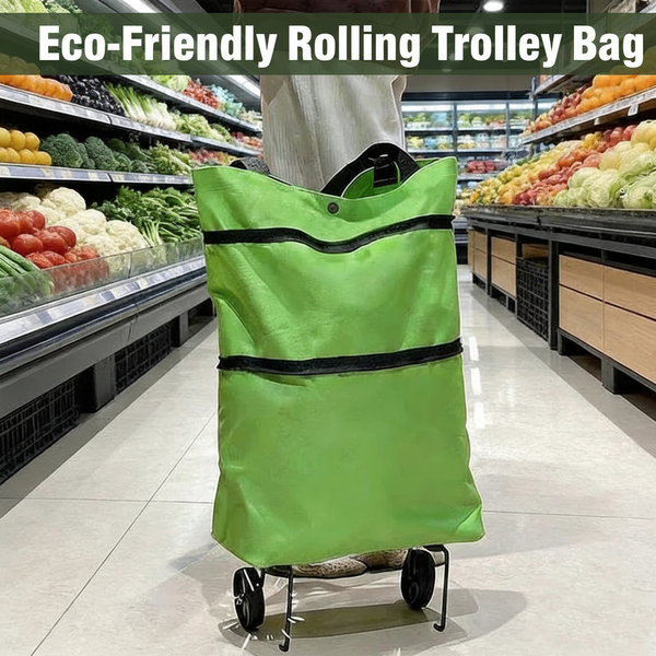 Eco-Friendly Rolling Trolley Bag with Title