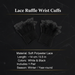 Lace Ruffle Wrist Cuffs Info Image