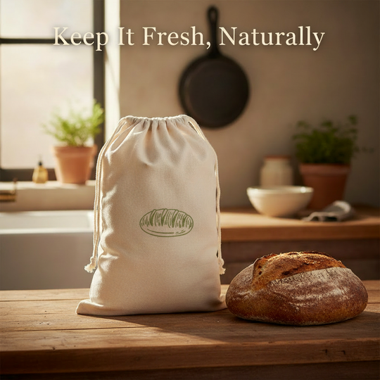 Linen Bread Bag Cover with Logo