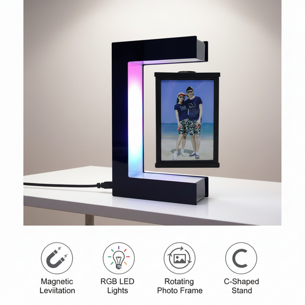 Magnetic Levitating LED Photo Frame - Features (Updated)