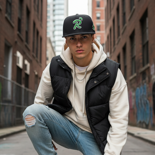 Model Wearing Snapback